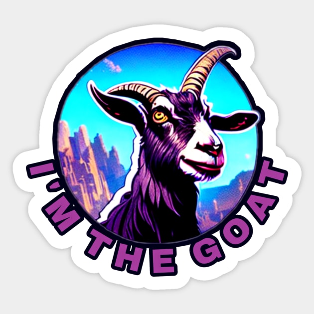 Goat Simulator I&#39;m The Goat Sticker by Trendy-Now